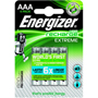 ENERGIZER PILA RECARGABLE EXTREME AAA 4-PACK E300624400